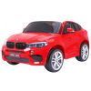 BMW X6M XXL dla 2 dzieci Czerwony SUV + Pilot + Ekoskóra